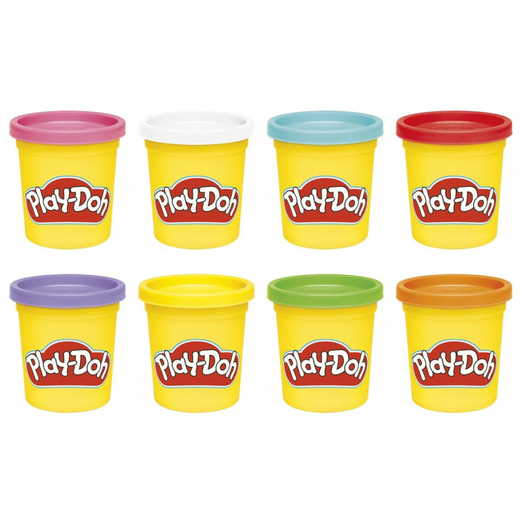 PLAY-DOH Compound 8 Pack, Rainbow, 3 Oz Sateenkaari