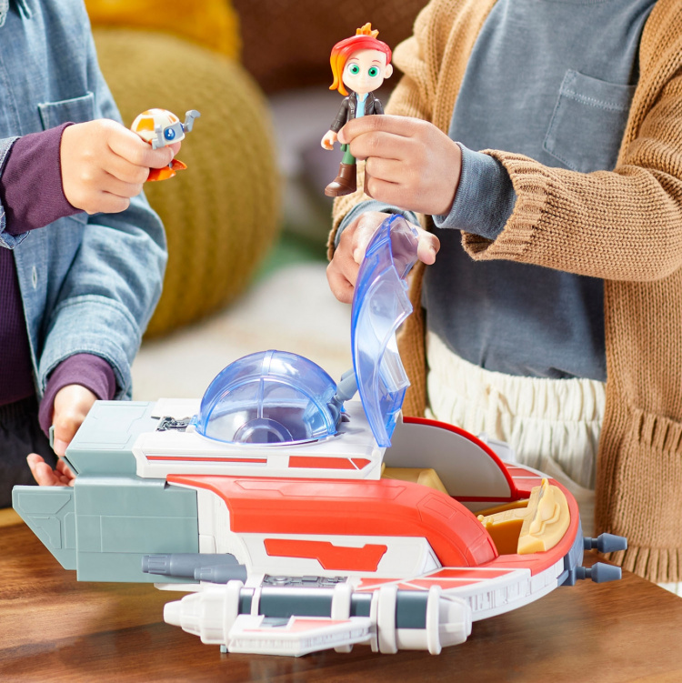 Star Wars Leikkisetti Young Jedi 4in Playset The Crimson Firehawk