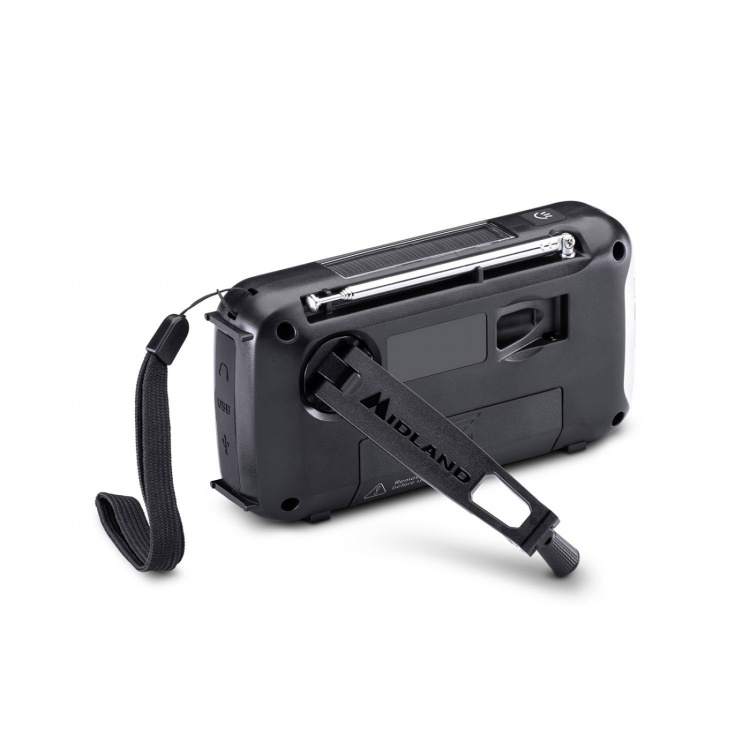 Midland Hätäradio Power Bank ER100 Punainen Musta