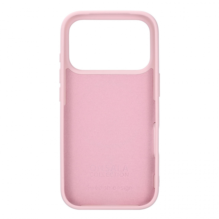 Onsala Mobilkuori silikonituntumalla Chalk Pink - iPhone 17 pro