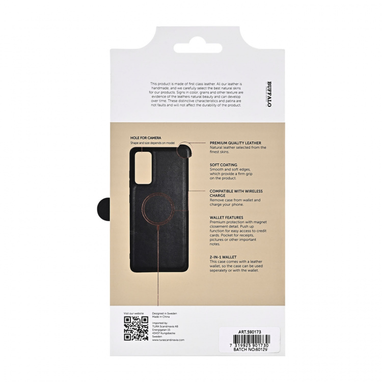 Buffalo Nahkakotelo 2-in-1 Musta - Samsung S25 FE 5G