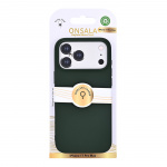 Onsala Puhelinkuori silikonituntumalla Olive Green - iPhone 17 Pro Max