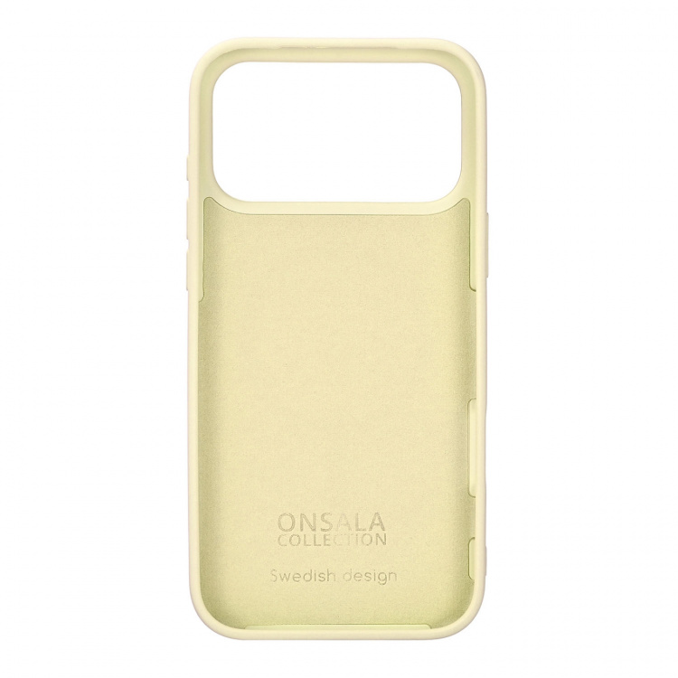 Onsala Puhelinkuori silikonituntumalla Lemon - iPhone 17 Pro Max
