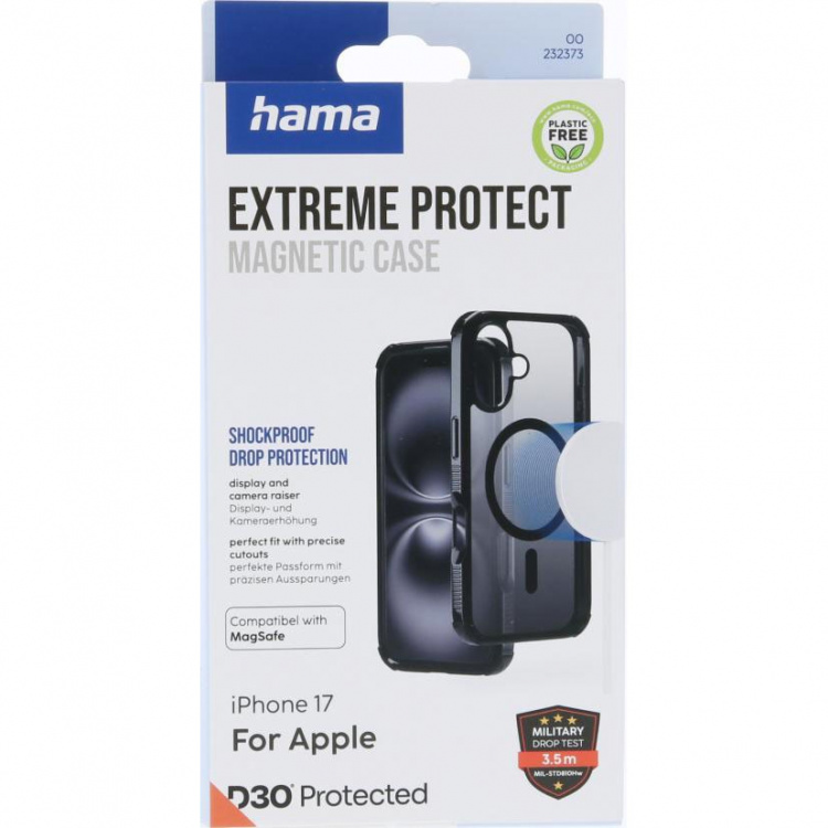 Hama Suojakuori Extreme Protect iPhone 17 MagKotelo Musta