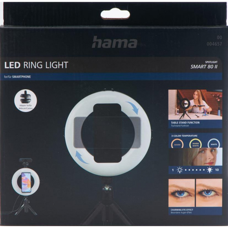 Hama Rengasvalo Spotlight Smart 80 Ii Sarja Älypuhelimille