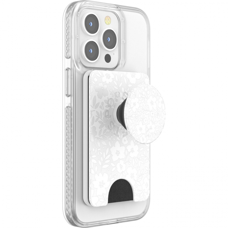 PopSockets Lompakko Popwallet Magsafe:lle Blanc Fresh