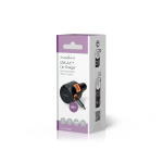 Nedis Autolaturi | 60 W | 2.4 / 3.0 A | Lähtöliitäntöjen määrä: 3 | Portin tyyppi: USB-A / USB-C™ | USB-C™ sisäänvedettävä kaapeli | 0.70 m | Automaattinen Jännitteen Valinta