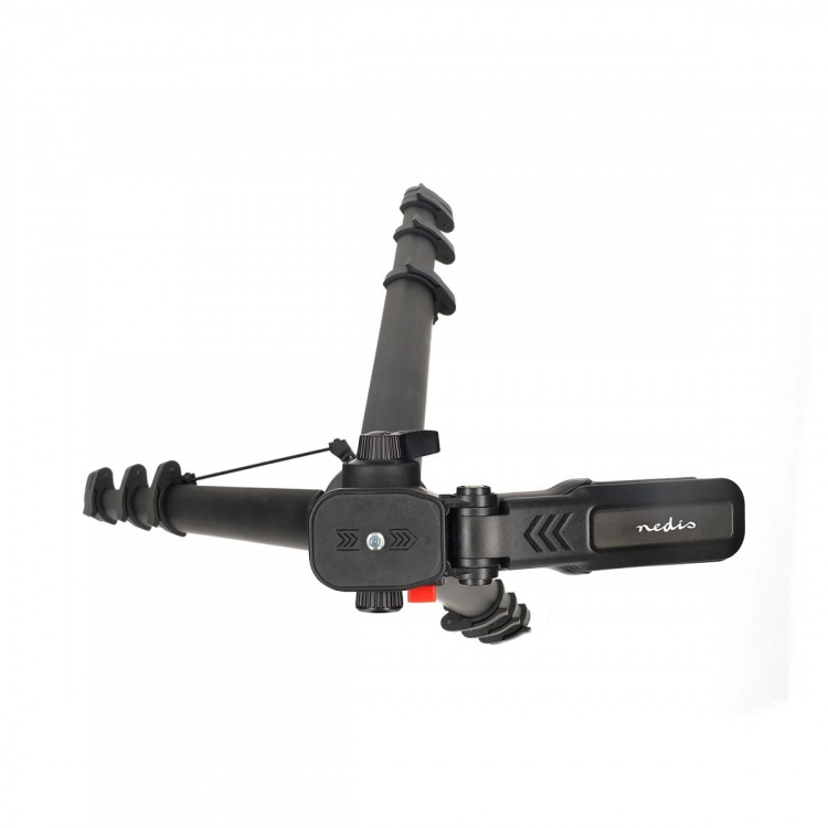 Nedis Kolmijalka | Maksimi kuormitettavuus: 3 kg | Pienin työkorkeus: 41.5 cm | Maksimi työkorkeus: 160 cm | 5 Segmenttiä | Käänneltävä ja kallistettava | Matkalaukku sisältyy | ABS-Muovi / Alumiini | Musta