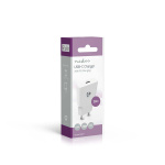 Nedis Seinälaturi | 20 W | GaN | PD3.0 | 1.67 A / 2.22 A / 3.0 A | Lähtöliitäntöjen määrä: 1 | USB-C™ | Automaattinen Jännitteen Valinta | Valkoinen