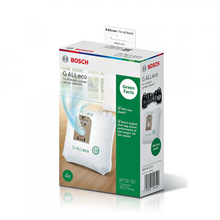 Bosch Pölynimurin pussi, tyyppi G, ALL ECO, 4 kpl