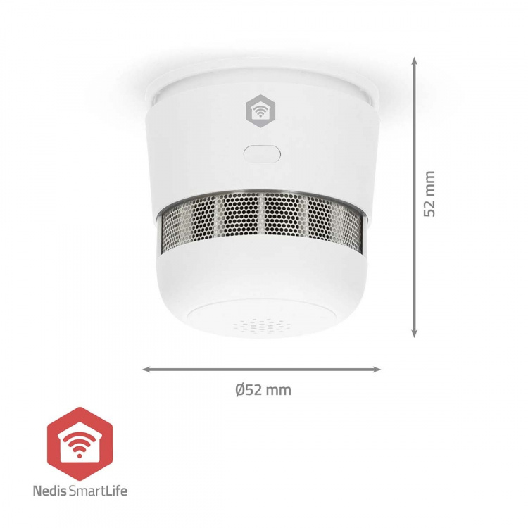 Nedis SmartLife Smoke Detector | Zigbee 3.0 | Battery Powered | Sensor life cycle: 10 year | EN 14604
