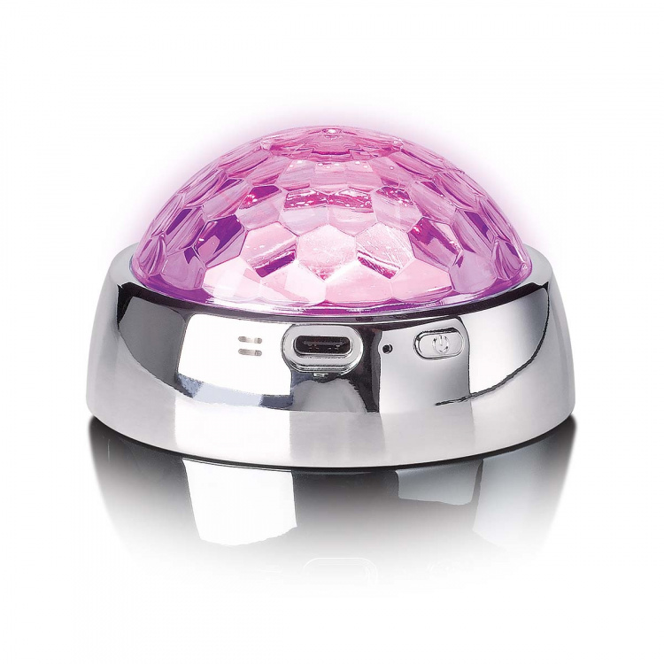 Lenco Keskellä vakauttaja Party LED-valo levysoittimelle Hopea Lenco Keskellä vakauttaja Party LED-valo levysoittimelle Hopea