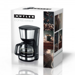 Butler Kahvinkeitin | 1.25 l | 1000 W | 10 kuppia | Lämpimänäpitotoiminto | Automaattinen sammutus | Musta / ruostumaton teräs