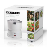 MELISSA Perunankuorimakone, jossa on salaattipyöritin 85W Valkoinen MELISSA Perunankuorimakone, jossa on salaattipyöritin 85W Valkoinen