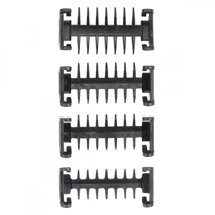 MELISSA Ladattava parta- ja vartalotrimmeri, jossa on erittäin ohut partakone, sisältää 4 välikampaa Musta MELISSA Ladattava parta- ja vartalotrimmeri, jossa on erittäin ohut partakone, sisältää 4 välikampaa Musta