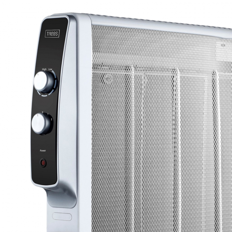 Trebs Liikuteltava mikrosähkölämmitin pyörillä 2000W Valkoinen