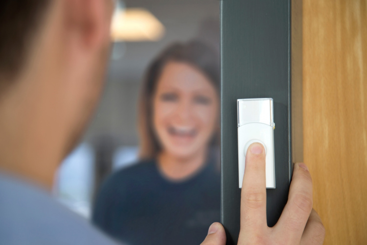 Alecto Langaton ovikello Valkoinen