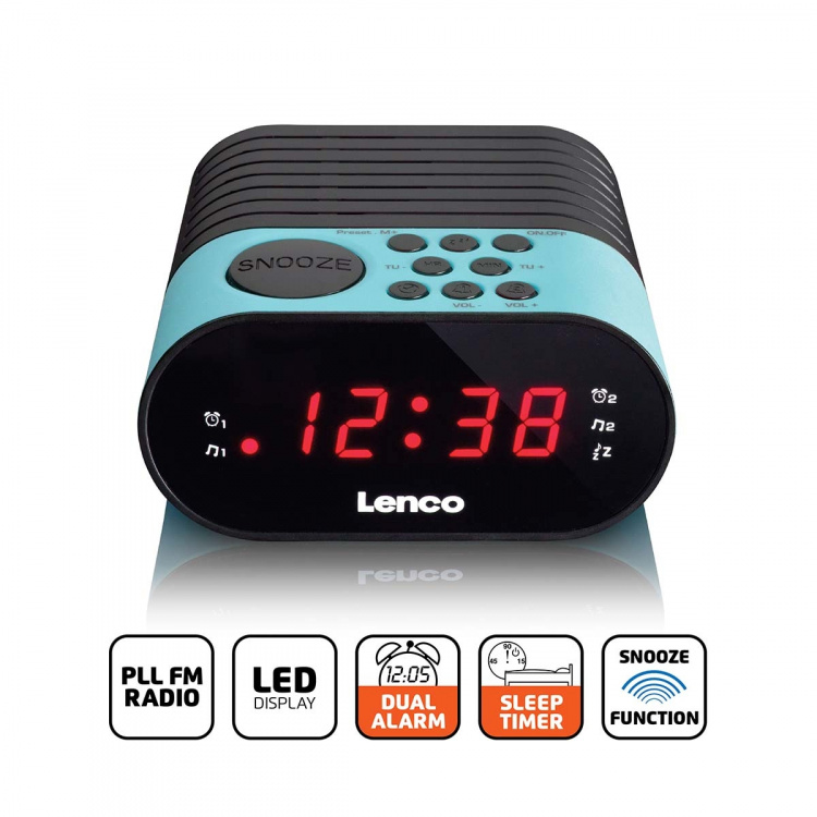 Lenco Kelloradio Sininen