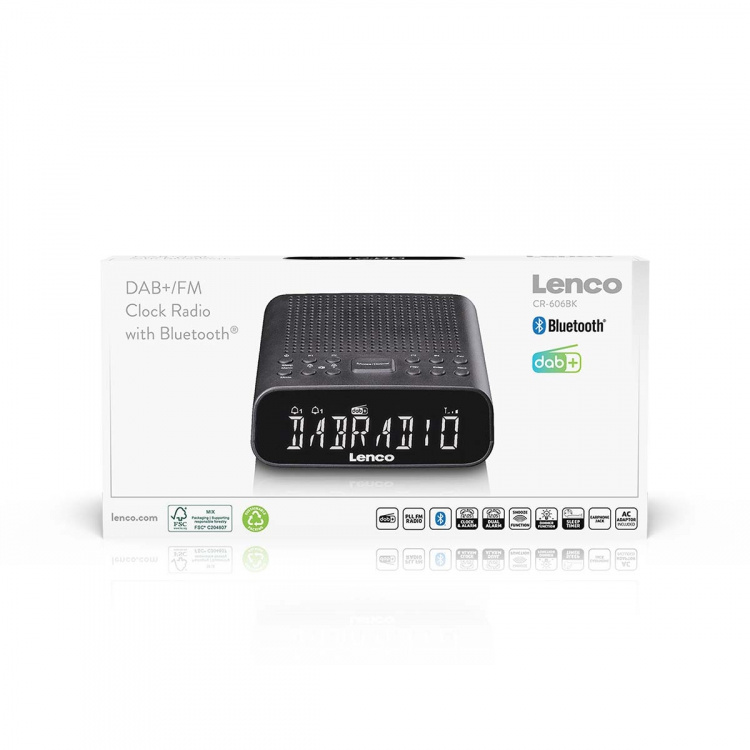Lenco DAB-FM-kelloradio Bluetooth®:llä Lenco DAB-FM-kelloradio Bluetooth®:llä
