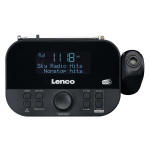 Lenco DAB+, FM-kelloradio, jossa on projektio Lenco DAB+, FM-kelloradio, jossa on projektio