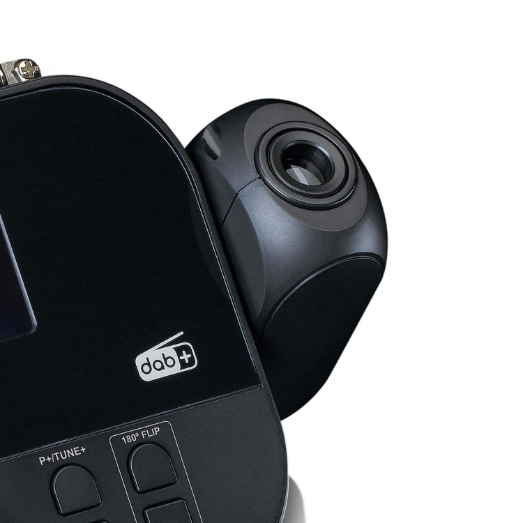 Lenco DAB+, FM-kelloradio, jossa on projektio Lenco DAB+, FM-kelloradio, jossa on projektio