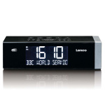 Lenco DAB+ FM-kelloradio Bluetoothilla Lenco DAB+ FM-kelloradio Bluetoothilla