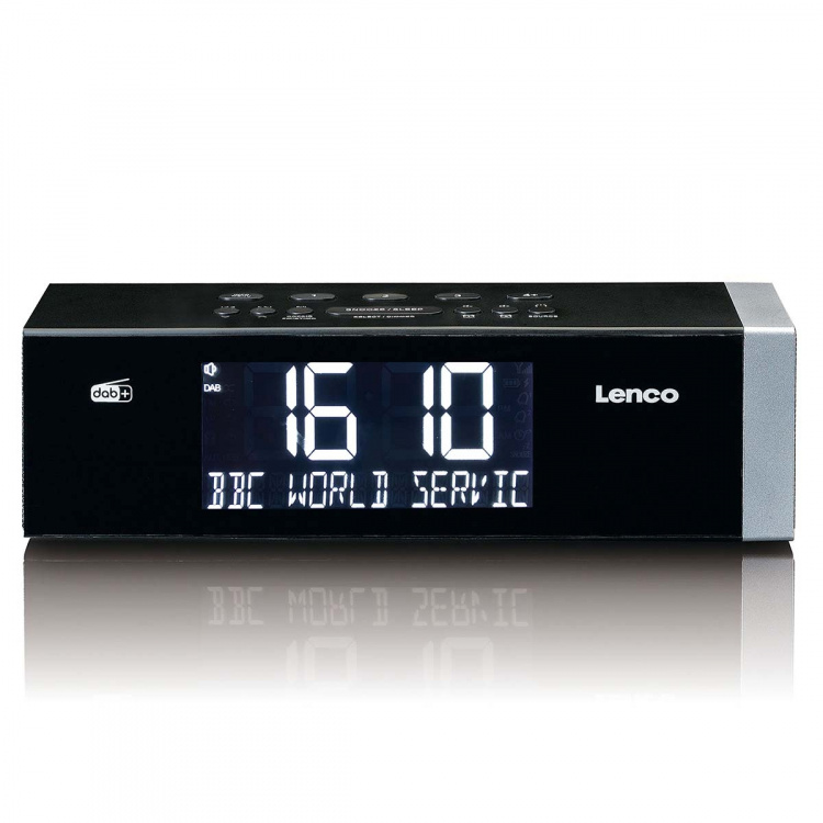 Lenco DAB+ FM-kelloradio Bluetoothilla Lenco DAB+ FM-kelloradio Bluetoothilla