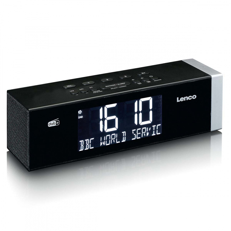 Lenco DAB+ FM-kelloradio Bluetoothilla Lenco DAB+ FM-kelloradio Bluetoothilla
