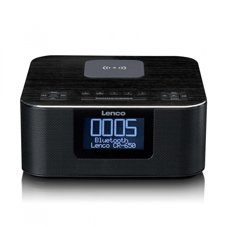 Lenco Stereokelloradio, jossa on DAB+ FM Bluetooth® langaton latausjärjestelmä Lenco Stereokelloradio, jossa on DAB+ FM Bluetooth® langaton latausjärjestelmä