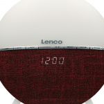 Lenco FM Herätyskelloradio - Herätysvalo Bluetooth® Punaisella Lenco FM Herätyskelloradio - Herätysvalo Bluetooth® Punaisella