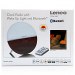 Lenco FM Herätyskelloradio - Herätysvalo Bluetooth® Punaisella Lenco FM Herätyskelloradio - Herätysvalo Bluetooth® Punaisella