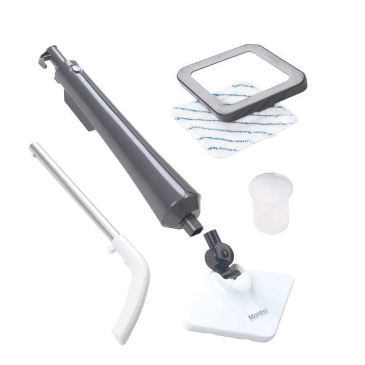 Montiss Höyrymoppi harmaa 350 ml, 4 m johto ja 4 tarviketta Montiss Höyrymoppi harmaa 350 ml, 4 m johto ja 4 tarviketta