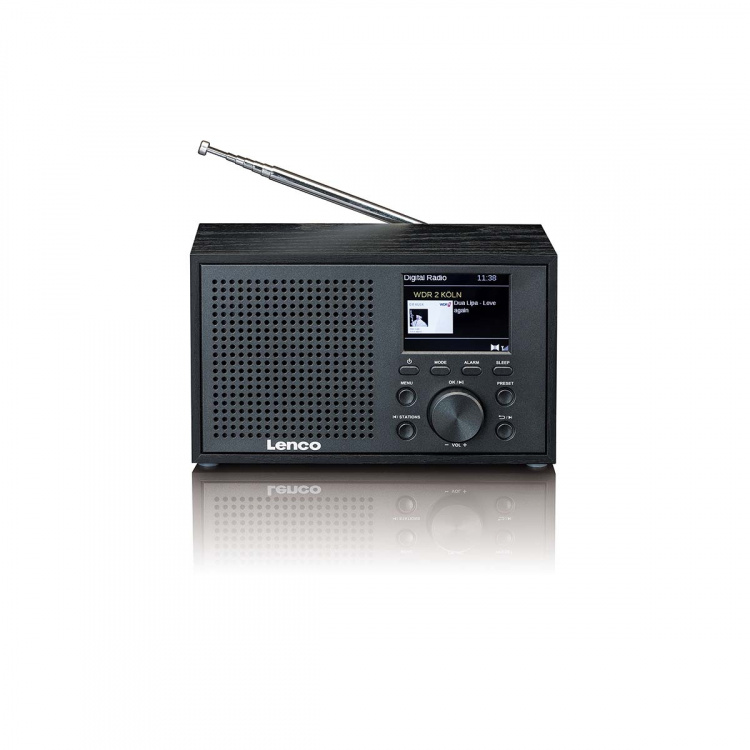 Lenco Mono DAB+ FM-radio Bluetoothilla Musta