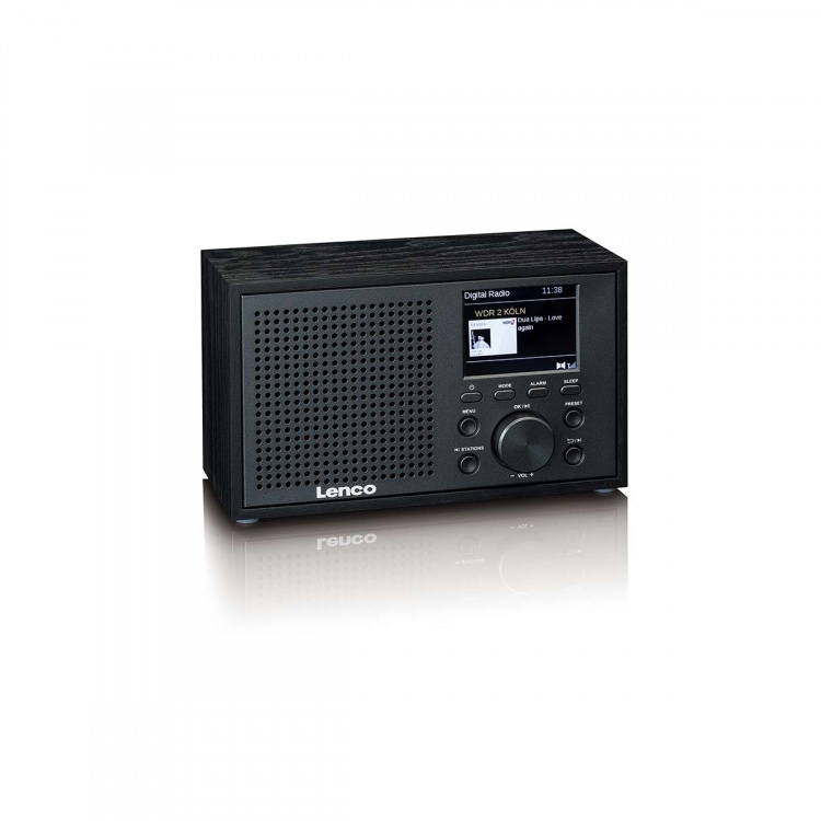Lenco Mono DAB+ FM-radio Bluetoothilla Musta