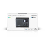 Lenco Mono DAB+ FM-radio Bluetoothilla Musta