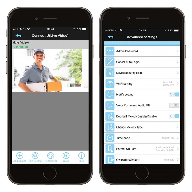 Alecto Video-ovikello, jossa on kamera ja äänimerkki Alecto Video-ovikello, jossa on kamera ja äänimerkki