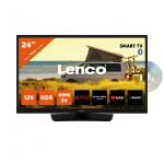 Lenco 24 tuuman Smart HD LED TV Bluetooth® DVD-soitin 12V musta