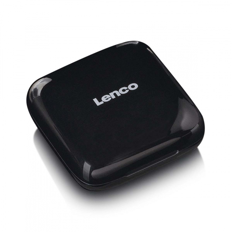 Lenco Langattomat kuulokkeet, latauskotelo näytöllä, Bluetooth® ja TWS Musta Lenco Langattomat kuulokkeet, latauskotelo näytöllä, Bluetooth® ja TWS Musta
