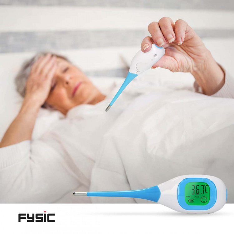 Fysic Lämpömittari suurella valaistulla näytöllä Fysic Lämpömittari suurella valaistulla näytöllä