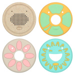 Alecto Baby HeeHee + täytetty kani - Chat-nappi, tekee pehmolelusta vuorovaikutteisen ystävän Alecto Baby HeeHee + täytetty kani - Chat-nappi, tekee pehmolelusta vuorovaikutteisen ystävän