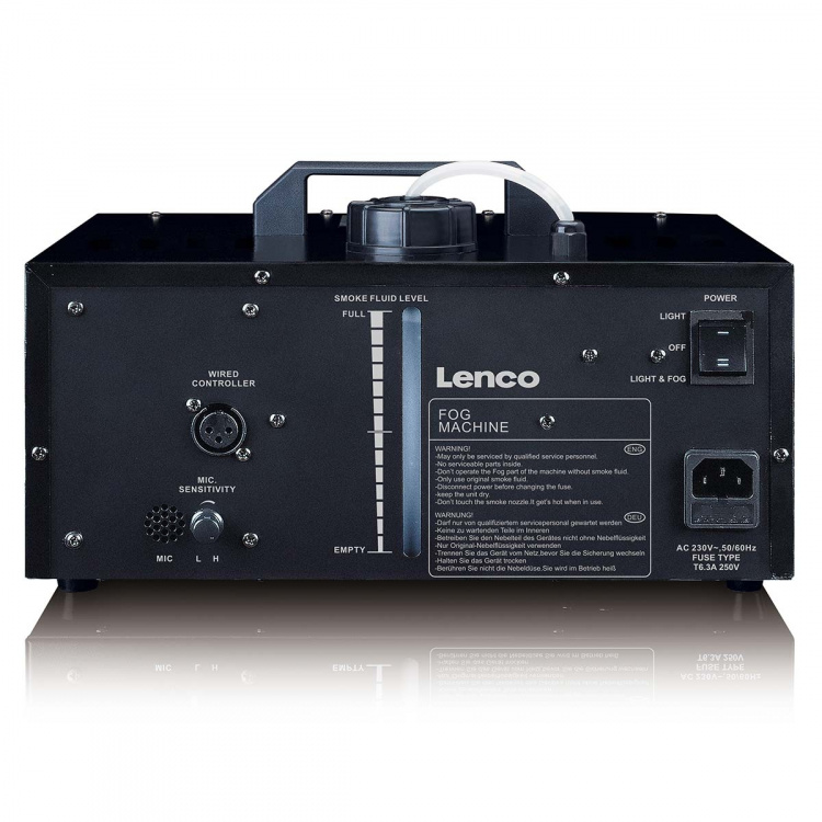 Lenco LED and FOG machine with 1 L liquid and r.c