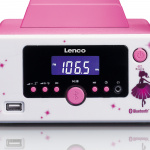 Lenco Micro set herätyskello Bluetooth® FM-radio USB aux-in Prinsessa Lenco Micro set herätyskello Bluetooth® FM-radio USB aux-in Prinsessa