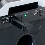 Lenco 2 langattoman mikrofonin sarja, jossa on kannettava paristokäyttöinen vastaanotin Lenco 2 langattoman mikrofonin sarja, jossa on kannettava paristokäyttöinen vastaanotin