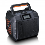 Lenco Tehokas kannettava DAB+/FM-radio Bluetooth® IPX5-vedenkestävyydellä Harmaa Lenco Tehokas kannettava DAB+/FM-radio Bluetooth® IPX5-vedenkestävyydellä Harmaa