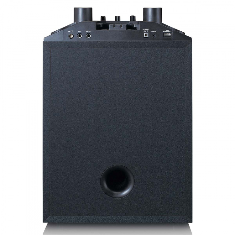 Lenco PA subwooferilla ja irrotettavalla diskanttipylväällä varustettuna Lenco PA subwooferilla ja irrotettavalla diskanttipylväällä varustettuna