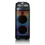 Lenco PA, jossa on täysi LED-valaistus ja diskopallo Lenco PA, jossa on täysi LED-valaistus ja diskopallo