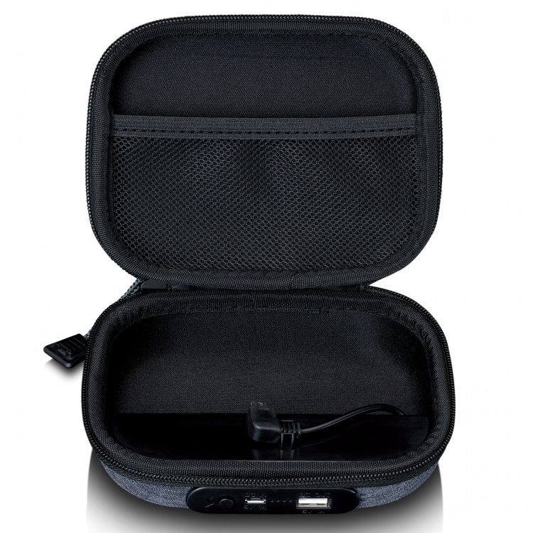 Lenco Kotelo, jossa on sisäänrakennettu powerbank Harmaa Lenco Kotelo, jossa on sisäänrakennettu powerbank Harmaa