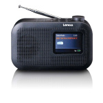 Lenco Kannettava DAB+/FM-radio, jossa on Bluetooth® ja värillinen akku Musta Lenco Kannettava DAB+/FM-radio, jossa on Bluetooth® ja värillinen akku Musta