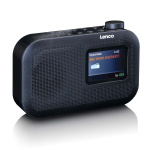 Lenco Kannettava DAB+/FM-radio, jossa on Bluetooth® ja värillinen akku Musta Lenco Kannettava DAB+/FM-radio, jossa on Bluetooth® ja värillinen akku Musta