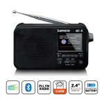 Lenco Kannettava DAB+ FM-radio Bluetooth®:lla 2,4
